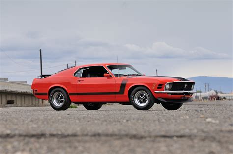 Ford Mustang Boss 302 Red Muscle Car Wallpaper, HD Cars 4K Wallpapers ...