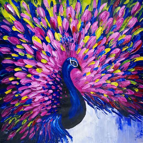 Just Painted! Check out the Peacock impressionist oil painting we ...