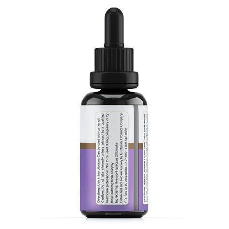 Hyssop Oil – 1.7 Fl oz (50 ml) - AU Natural Organics