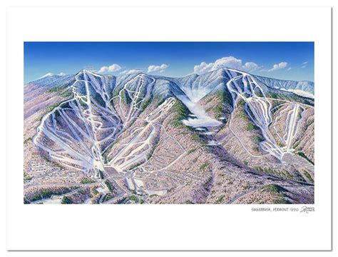 Sugarbush Ski Map | Ski area, Skiing, Montpelier