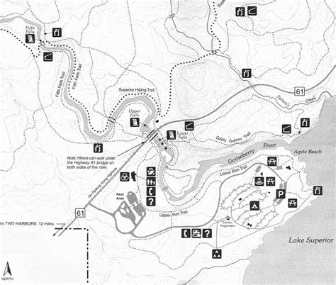 Gooseberry Falls State Park | Hiking Trail Map