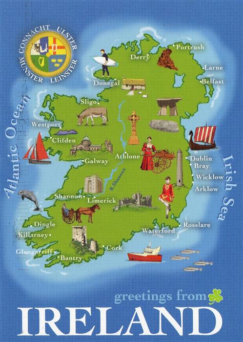 The World In Our Mailbox: Ireland Map Card