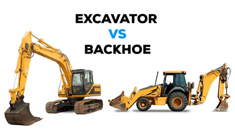 What is the difference between an excavator and a backhoe?