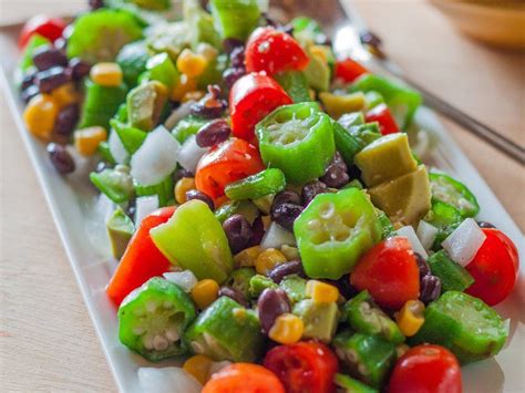 Okra Summer Salad Recipe | Recipe | Summer salads, Healthy recipes ...