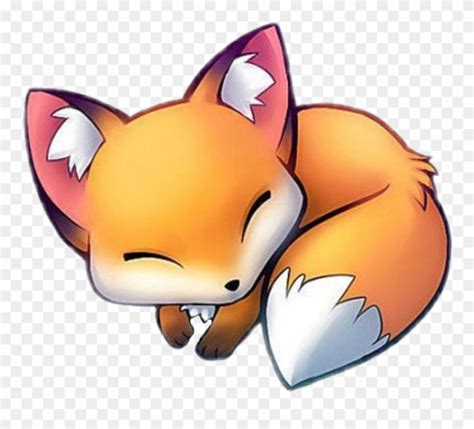 Download Cute Sticker - Cute Sleeping Fox Cartoon Clipart (#3779705 ...