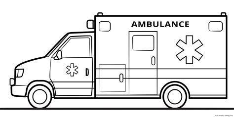 Ambulance Coloring Pages Printable - Printable Word Searches