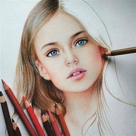 Color Pencil Drawing Portrait - bestpencildrawing