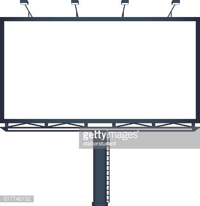 Blank Billboard, Vector Illustration Stock Clipart | Royalty-Free ...