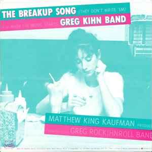 Greg Kihn Band - The Breakup Song (They Don't Write 'Em) (1981 ...