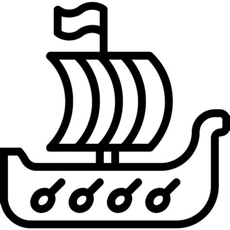 Viking ship vessel SVG File