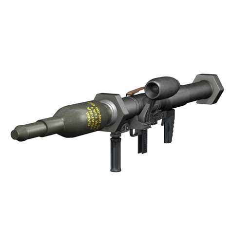 Anti-tank rocket launcher Panzerfaust 3 3D Model - FlatPyramid