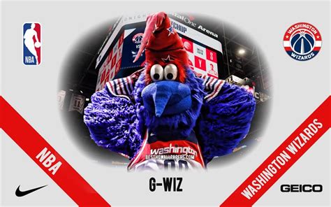 Download wallpapers G-Wiz, Mascot, Washington Wizards, NBA, USA ...