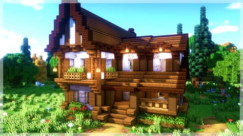 Minecraft: How to Build a Medieval Cabin House (Tutorial) - YouTube