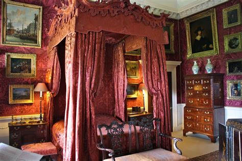 Bedroom at Nostell Priory, uncredited | Opulent interiors, Country ...