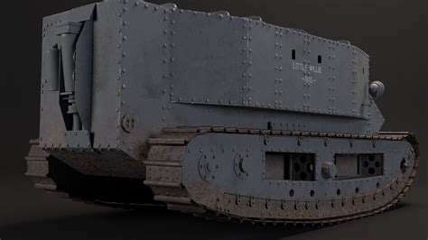 Little Willie WW1 Tank 1915 3D model | CGTrader