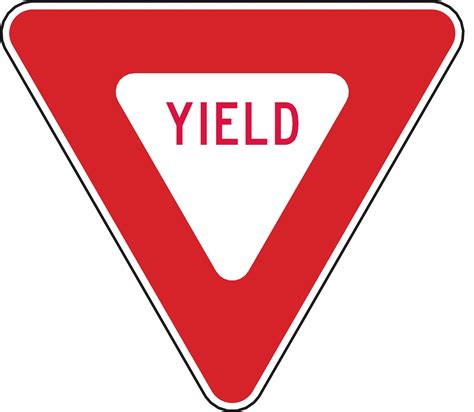 LYLE Yield Traffic Sign, Sign Legend Yield, MUTCD Code R1-2, 30 in x 30 ...