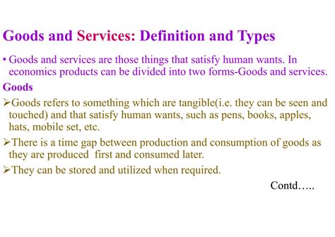 SOLUTION: Class xi economics concept and types of goods and services ...