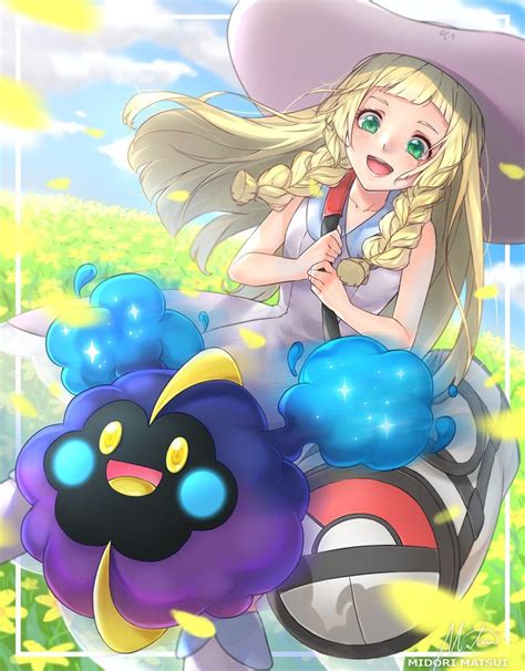 Lillie and Nebby by mmidori31 | Pokemon moon, Pokemon, Anime cupples