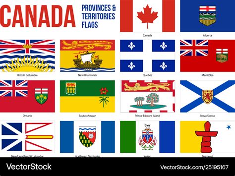 Set of 14 Canada Territory Flags 3x5ft Canadian Territory House Flags ...