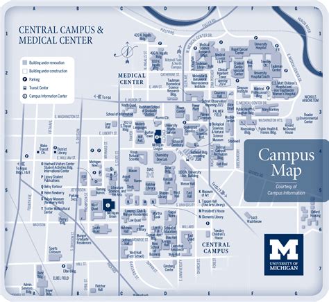 Campus Map | University of Michigan Online Visitor's Guide