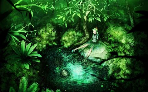 Green Anime Wallpapers - Wallpaper Cave