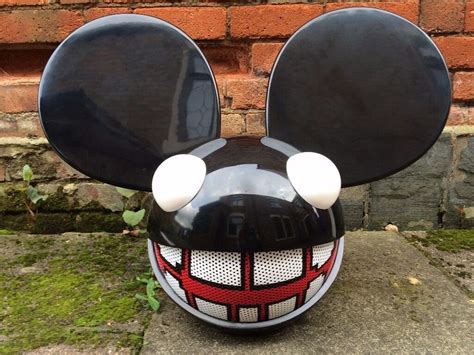 DJ Deadmau5 Mask Mau5 Head Helmet Replica # LED Fiberglass Halloween ...