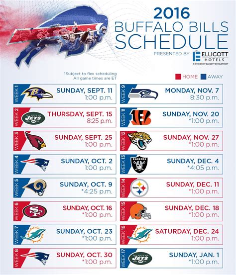 Buffalo Bills Preseason Schedule 2019