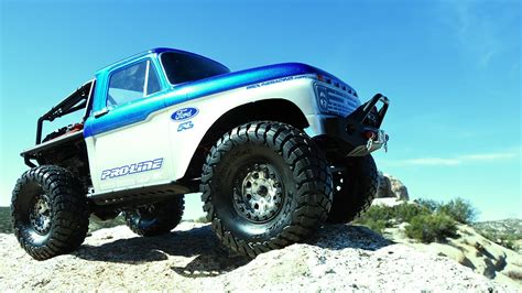 Pro-Line 1966 Ford F-100 Clear Body for SCX10 Trail Honcho - YouTube