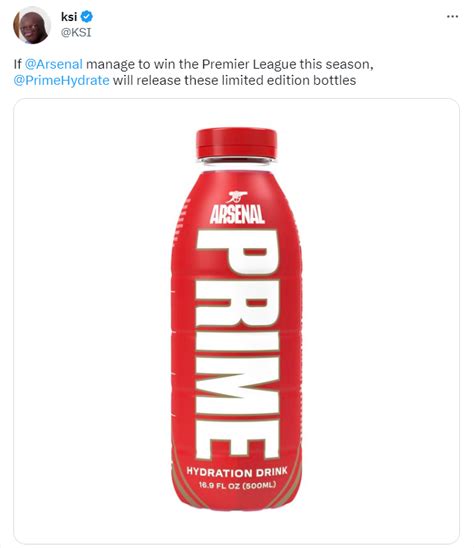 Fans say the same thing as KSI promises to release special PRIME bottle ...