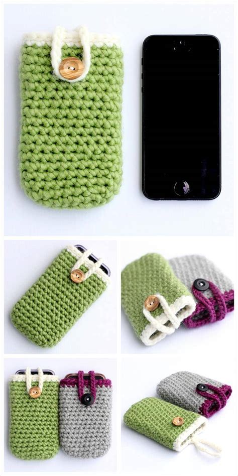 50 Free Crochet Phone Case Patterns ⋆ DIY Crafts