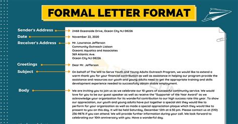 Formal Letter Format: Useful Example and Writing Tips • 7ESL