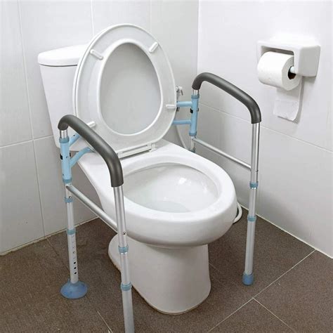 OasisSpace Stand Alone Toilet Safety Rail - Heavy Duty Medical Toilet ...