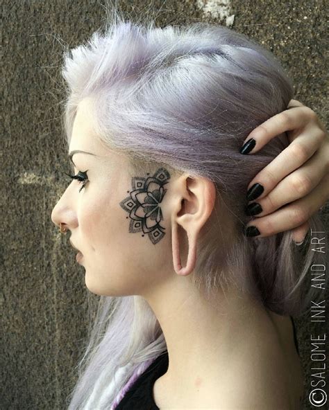 Instagram | Hairline tattoos, Girl tattoos, Face tattoos for women