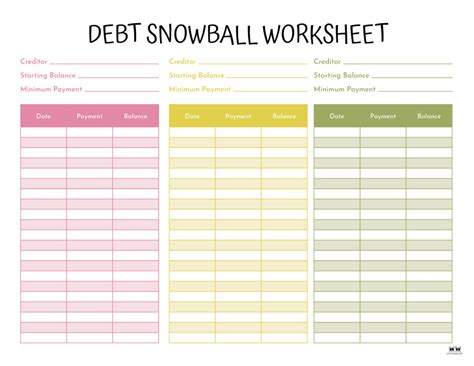 Debt Payoff Planner Free Printable Budget Planner Template,, 41% OFF