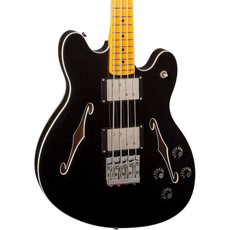 Fender Starcaster Electric Bass Black Maple Fingerboard | Guitar Center