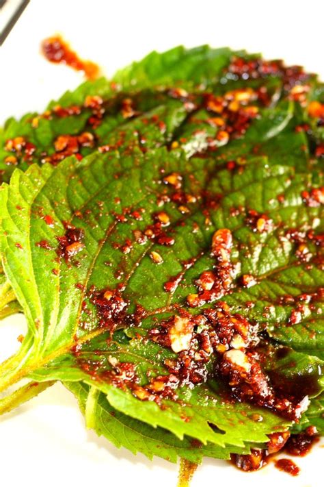 How To Make Incredible Marinated Korean Perilla Leaves! - Explore Cook ...