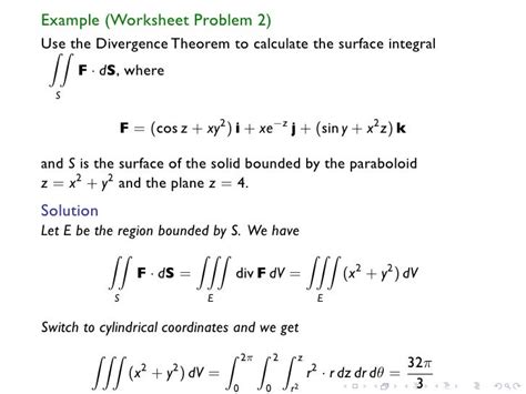 Lesson 31: The Divergence Theorem