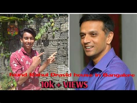 Rahul Dravid house in Bangalore I found dravid house in Bangalore - YouTube