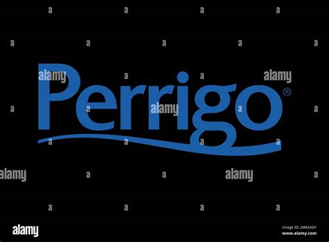 Perrigo, Logo, Black background Stock Photo - Alamy