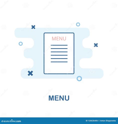 Menu Creative Icon in Color. Simple Element Illustration. Menu Concept ...