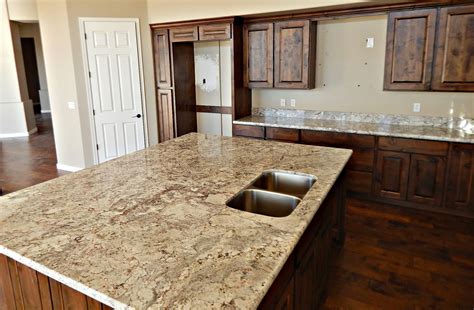 White springs granite countertop remodel with half moon edge and under ...