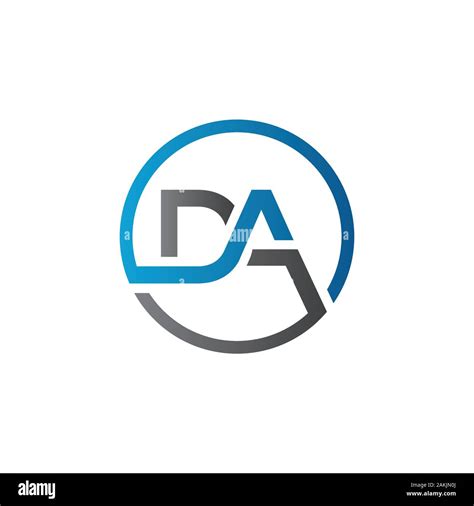 Initial DA Letter Logo With Creative Modern Business Typography Vector ...