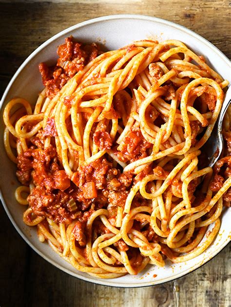 The Best Spicy Spaghetti Bolognese - Serving Dumplings