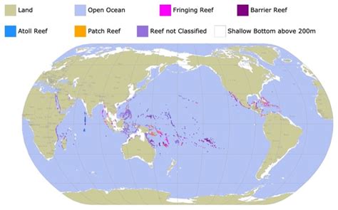 World Map Of Coral Reefs - Allina Madeline