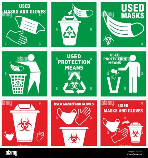 Biohazard waste disposal. Bin, with the symbol of infectious waste ...