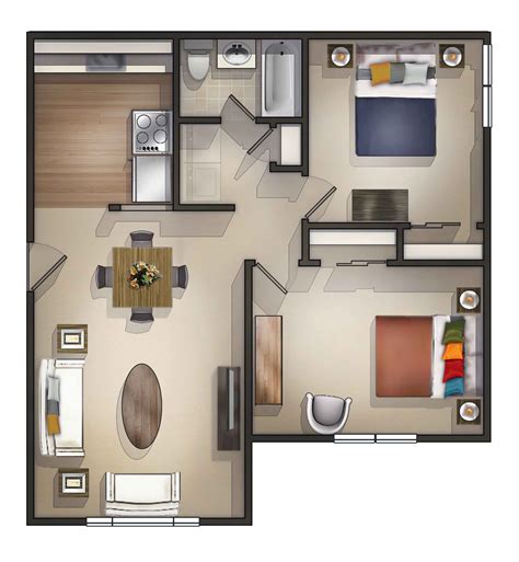 2 Flat Floor Plans - floorplans.click