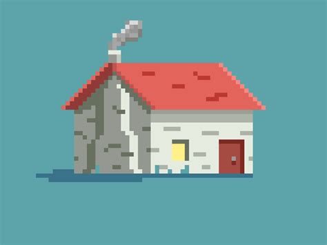 House Pixel Art Gif