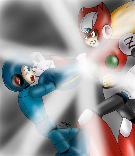 Megaman VS Zero by Locke3K on DeviantArt