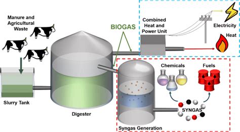 Biogas Process Flow Diagram