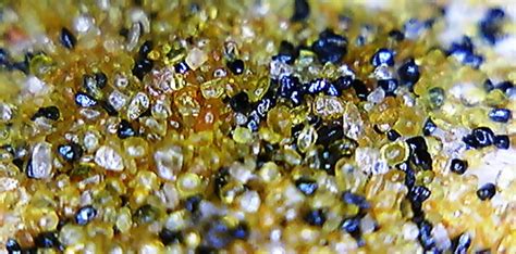 Monazite Sand, Guarapari, Espírito Santo, Brazil. Contains Monazite (Ce ...